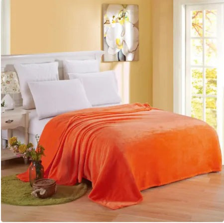 Cozy Coral Fleece Throw