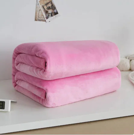 Cozy Coral Fleece Throw