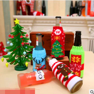 Christmas Wine Bottle Covers