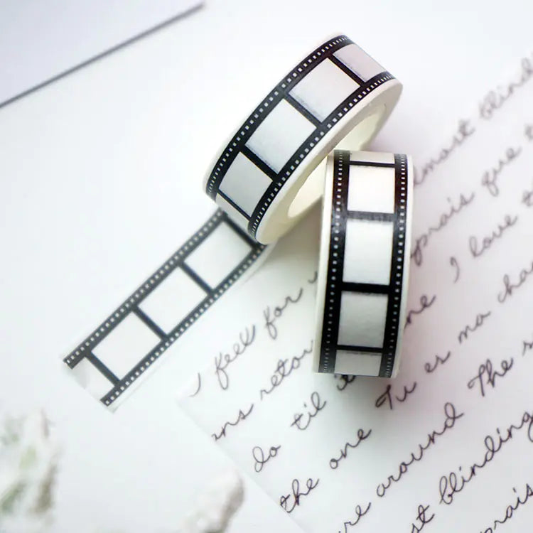 Chic Monochrome Letter Washi Tape