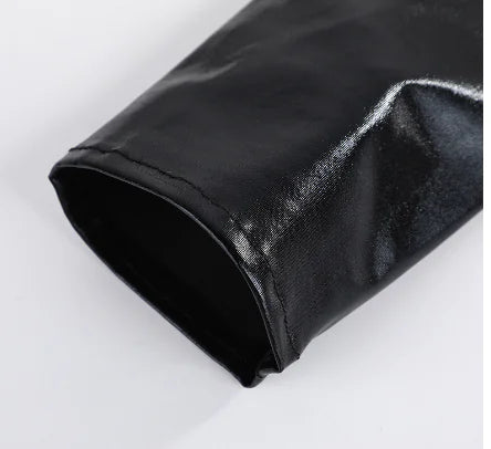 Dark Elegance PU Leather Gloves