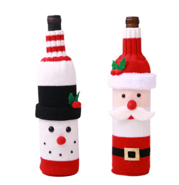 Festive Wine Bottle Sleeves