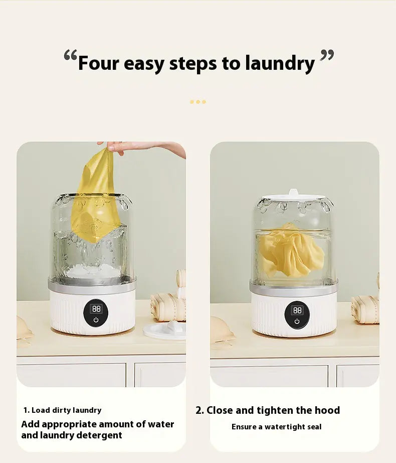 Compact Mobile Laundry Device